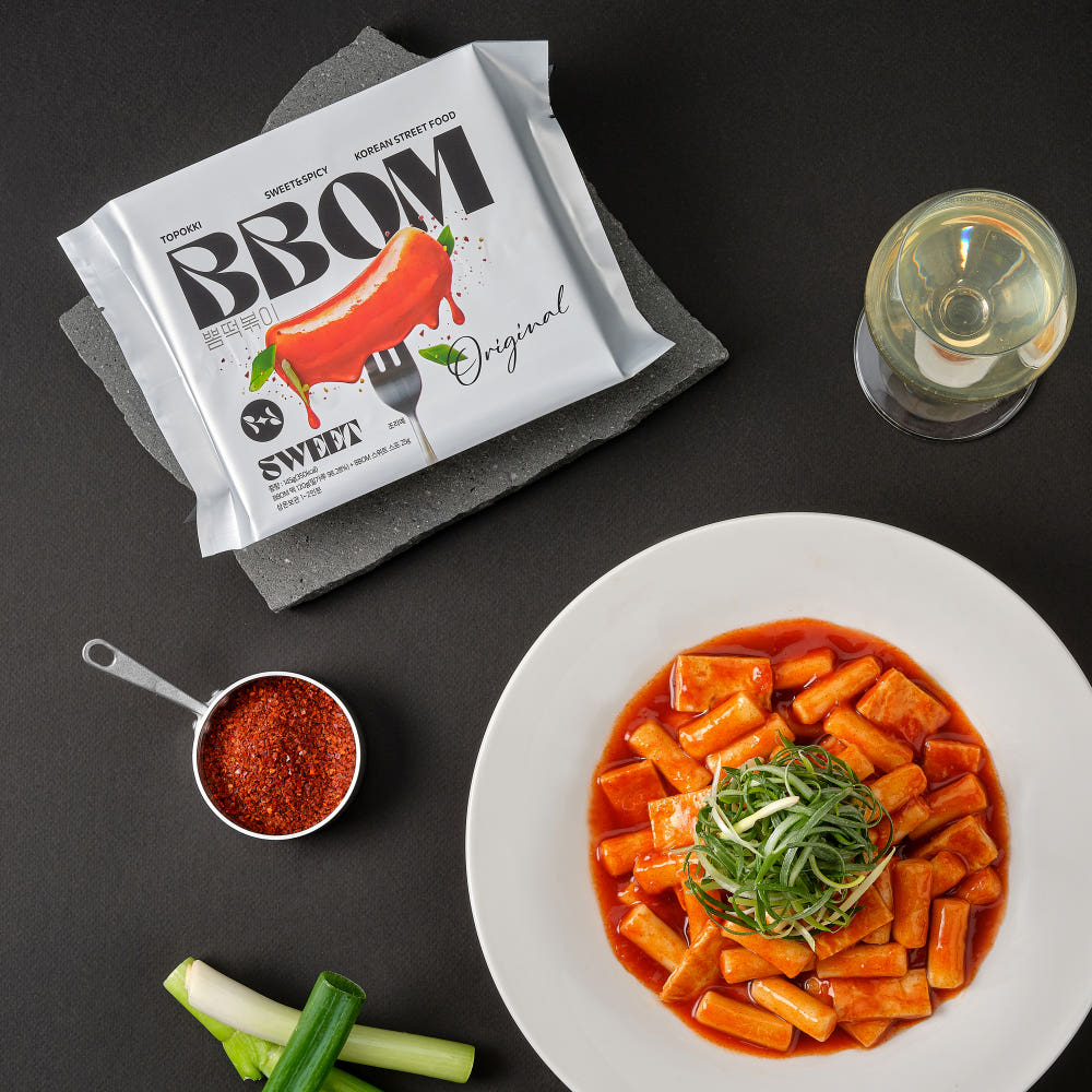 Ppom Tteokbokki Pouch Meal Kit, Store at Room Temperature, Original 145g, 1 Piece