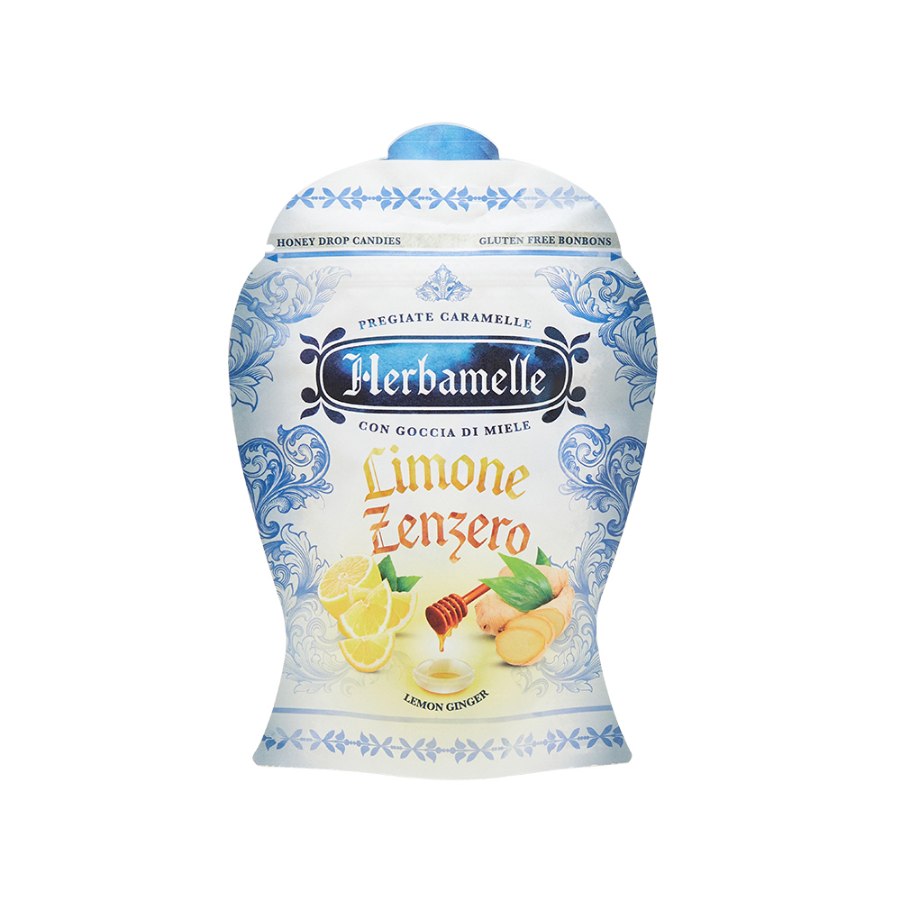 Herbamelle Honey Drop Lemon Ginger Candy 75g