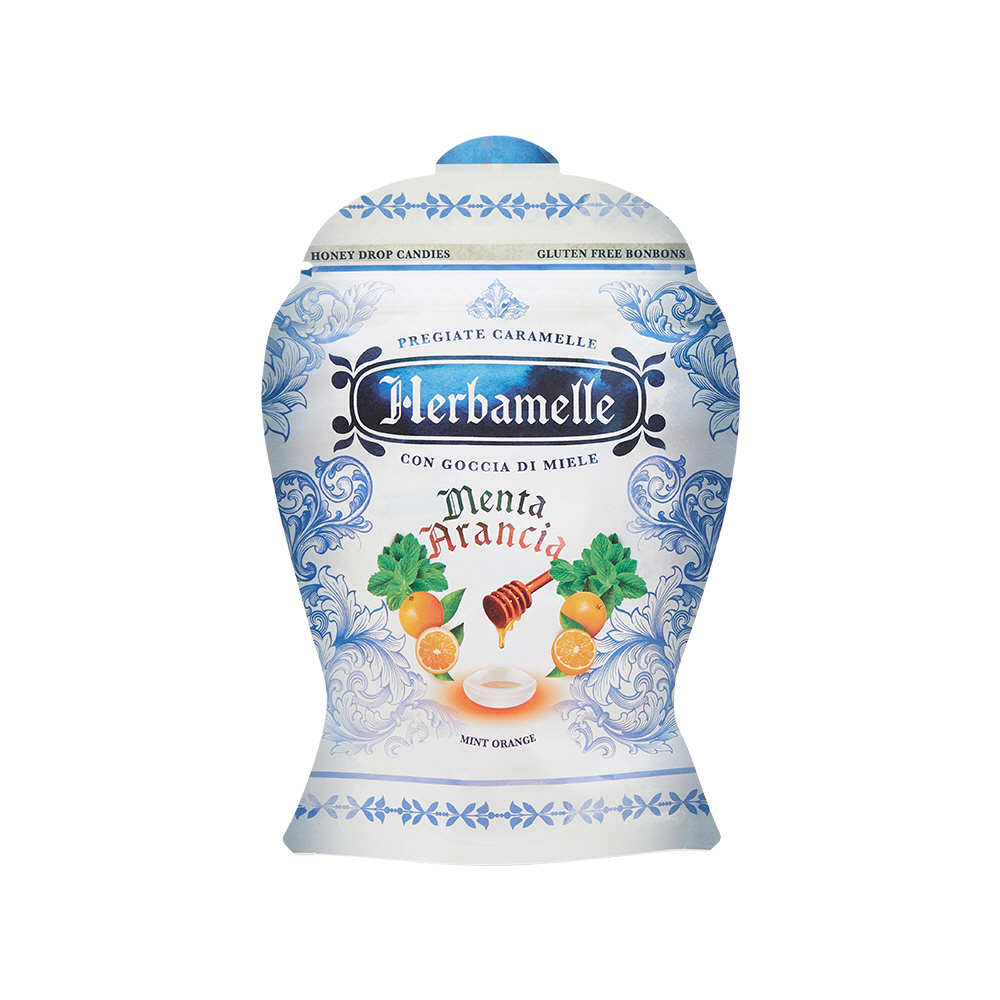 Herbamelle Honey Drop Mint Orange Candy 75g