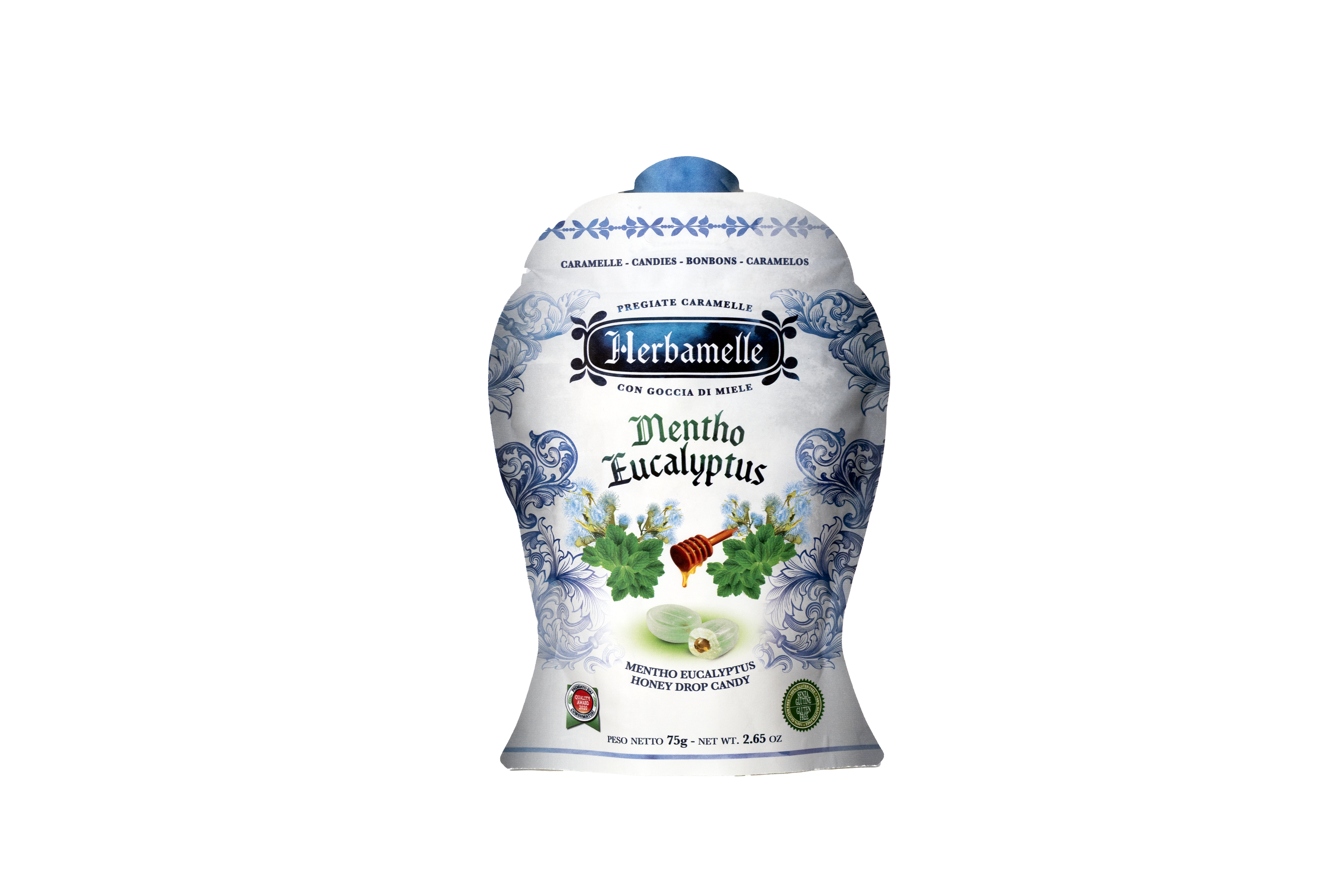Herbamelle Honey Drop Mentor Eucalyptus Candy 75g